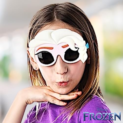 Sun-Staches Frozen Queen Elsa | Lil 'Dress Up Costume Accessory | UV 400 | One Size Fits Most Kids - Image 5