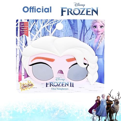 Sun-Staches Frozen Queen Elsa | Lil 'Dress Up Costume Accessory | UV 400 | One Size Fits Most Kids - Image 4
