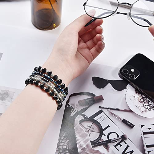 VISOOM Beaded Bracelet Compatible for Apple Watch Band 40mm/38mm/41mm/42mm Series11 10 9 8 7 Se(3 2 1) Series 6/5/4 Women Fashion Cute Handmade Stretchy Watch Strap for iWatch Bands Series 3/2/1 - Image 3