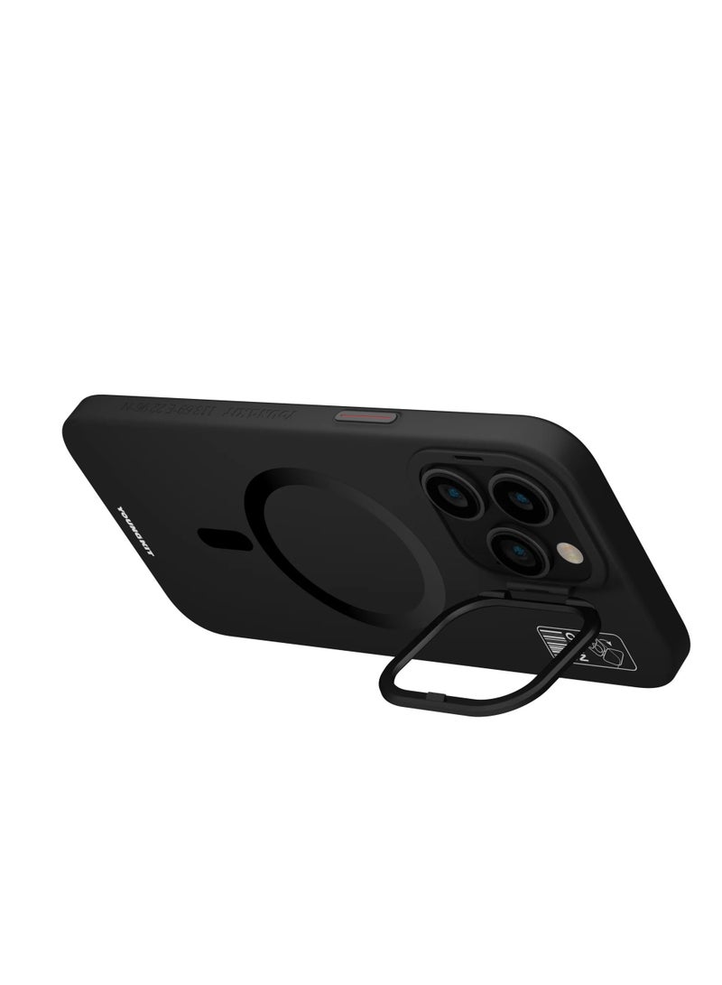 YOUNG KIT Young Kit Hermit Bracket Magsafe Apple iPhone 15 Pro max Case - Black Color  - Image 3