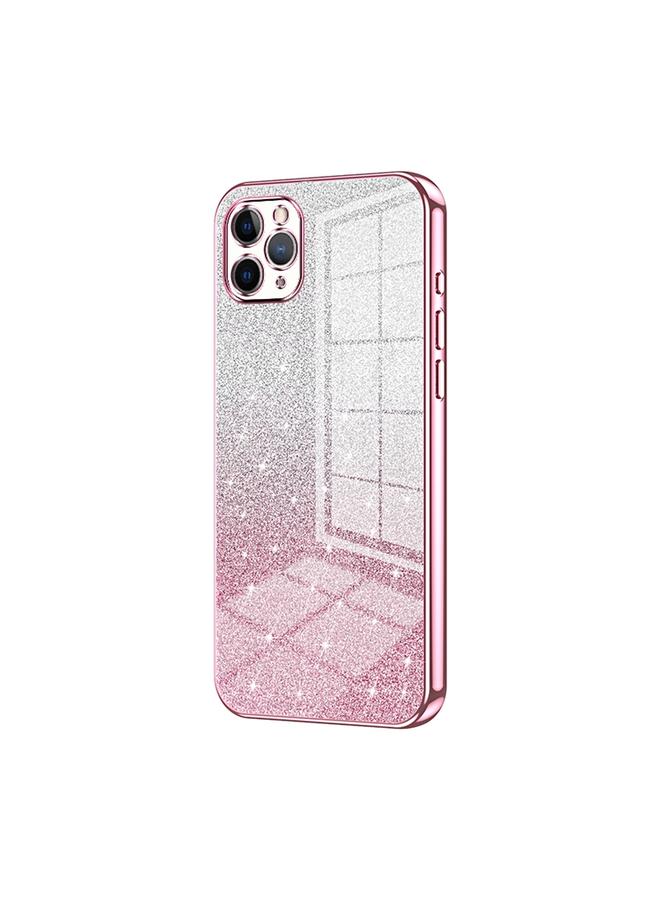 Zaboon Case For iPhone 11 Pro Max Gradient Glitter Powder Electroplated Phone Case - Image 1