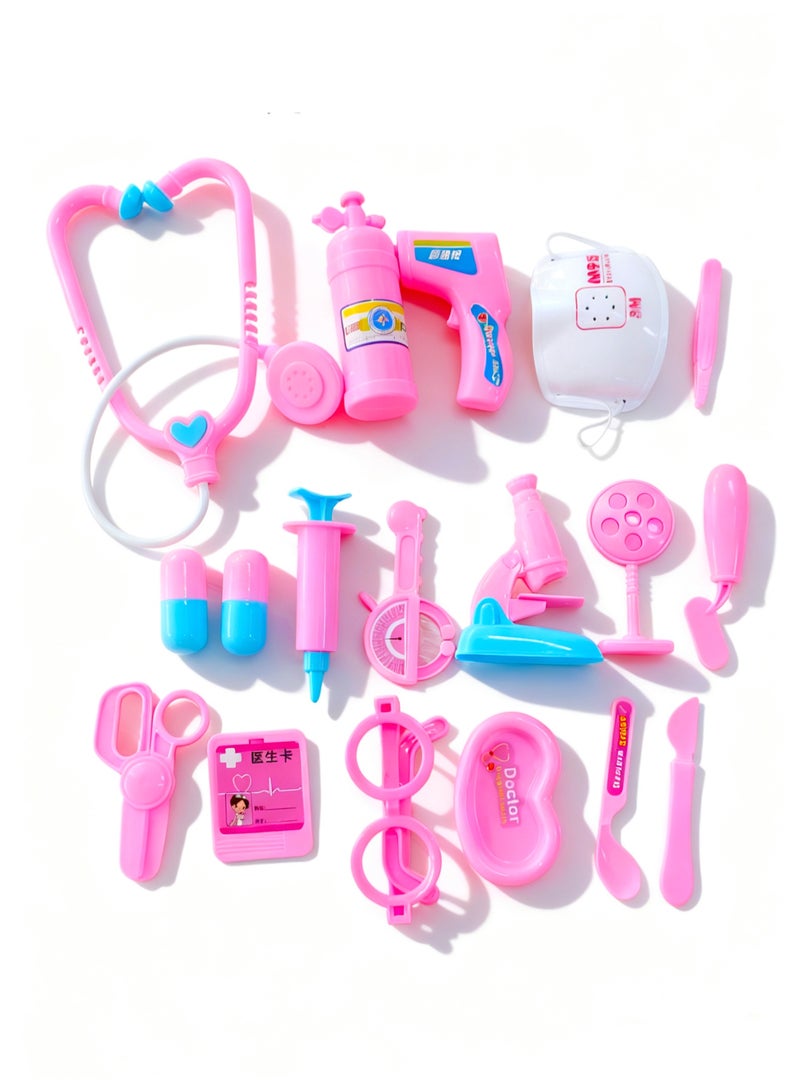 Celver Little Doctor Kids Toys, Role Play Doctors Toys For Toddler Boys Girls -Pink. - Image 2