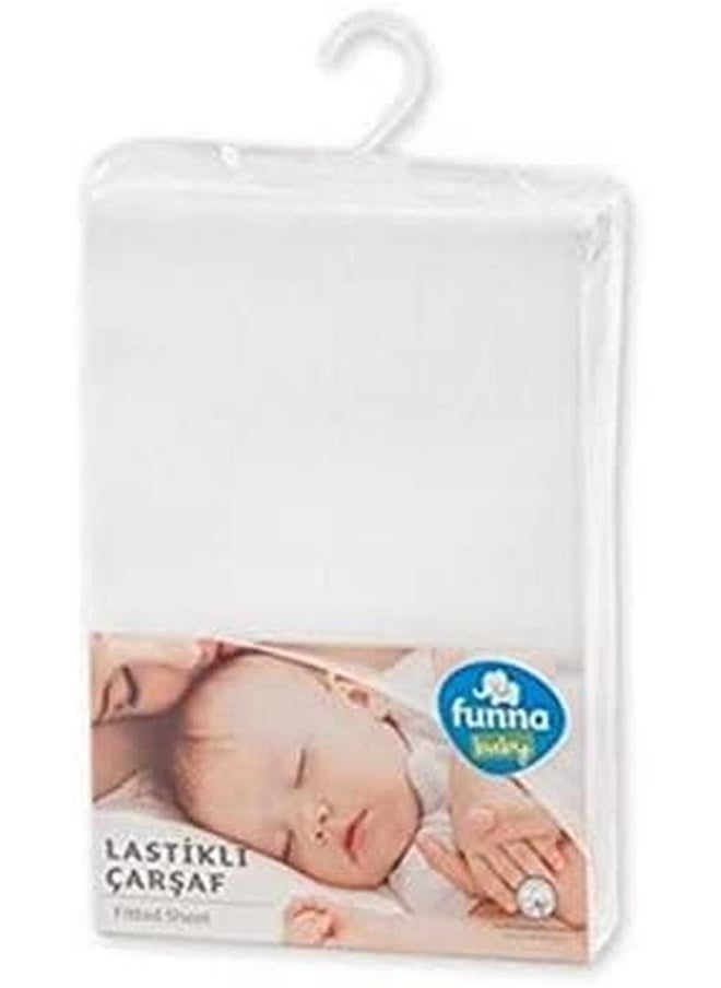 FUNNA BABY - Elastic Bed Sheet 60 X 120 Cm White - Image 1