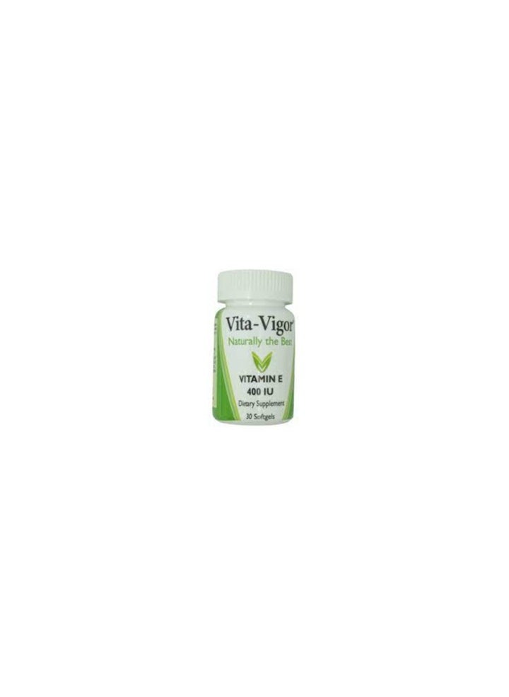 Vita-Vigor Vita-Vigor Vitamin E 400Iu- 30 Softgels 