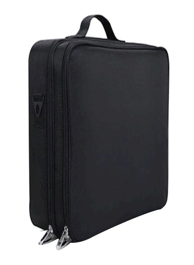 Professional 3 Layer Cosmetic Case Black - Image 2