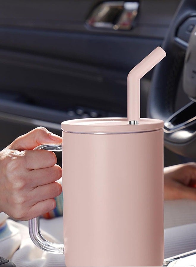 Stainless Steel Straws for 40oz Stanley Tumblers, 4PCS 13 INCH Reusable Extra Long Stainless Steel Straws with 4 Silicone Tips and 2 Cleaning Brushes - Image 4