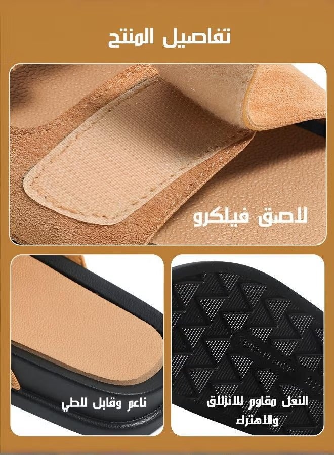Men Adjustable Velcro Casual Sandals for Wide Feet and High Instep - Image 4