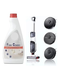 480 ML Vacuum Cleaner Floor Cleaning Solution, Multi-Surface Cleaning Solution,Deep Cleans For Multiple Hard Floors, Suitable With All Robot Vacuums With Mopping
