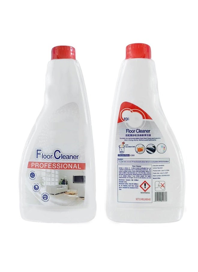 Generic - 480 ML Vacuum Cleaner Floor Cleaning Solution, Multi-Surface Cleaning Solution,Deep Cleans For Multiple Hard Floors, Suitable With All Robot Vacuums With Mopping - Image 1