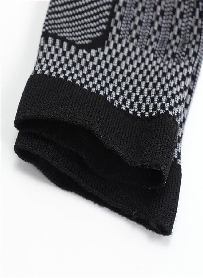 Paiwefil Compression Ankle Support Sleeve Sports Socks High Elasticity, Breathable Ankle Support for Sports and Injury Recovery, Suitable for Men and Women 1 Pair (Black, S/M) - Image 5