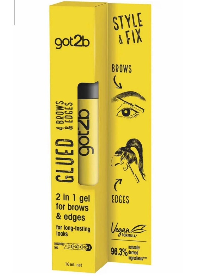 2in 1 gel for brows & edges for gong lasting looks