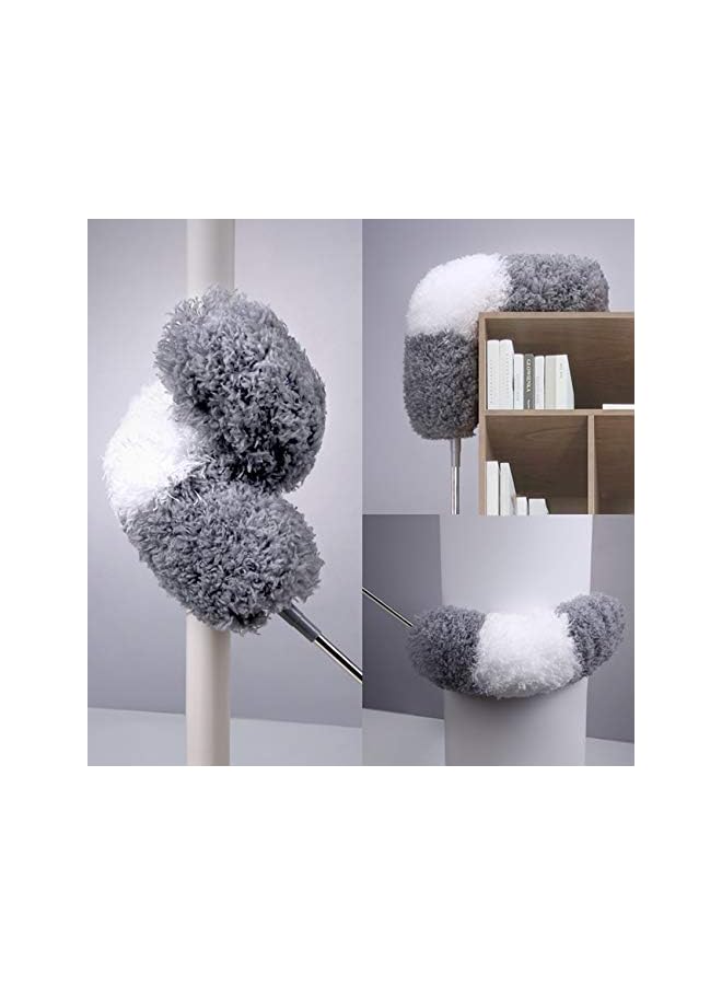 erorex Microfiber Duster with Extra Extension Pole(30-96 inches) Bendable & Extendable Cobweb Duster Microfiber Telescoping Duster for Cleaning High Ceiling,Ceiling Fan, Blinds(Extra Refills) - Image 4