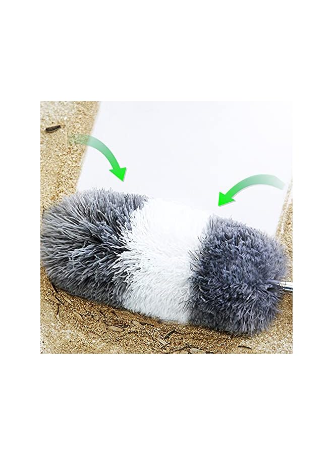 erorex Microfiber Duster with Extra Extension Pole(30-96 inches) Bendable & Extendable Cobweb Duster Microfiber Telescoping Duster for Cleaning High Ceiling,Ceiling Fan, Blinds(Extra Refills) - Image 3
