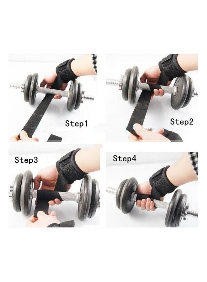 MD Stay Fit Fitness Padded Ankle Straps with D-Ring for Leg Strength Training Exercises, 2Pcs , black - Image 4