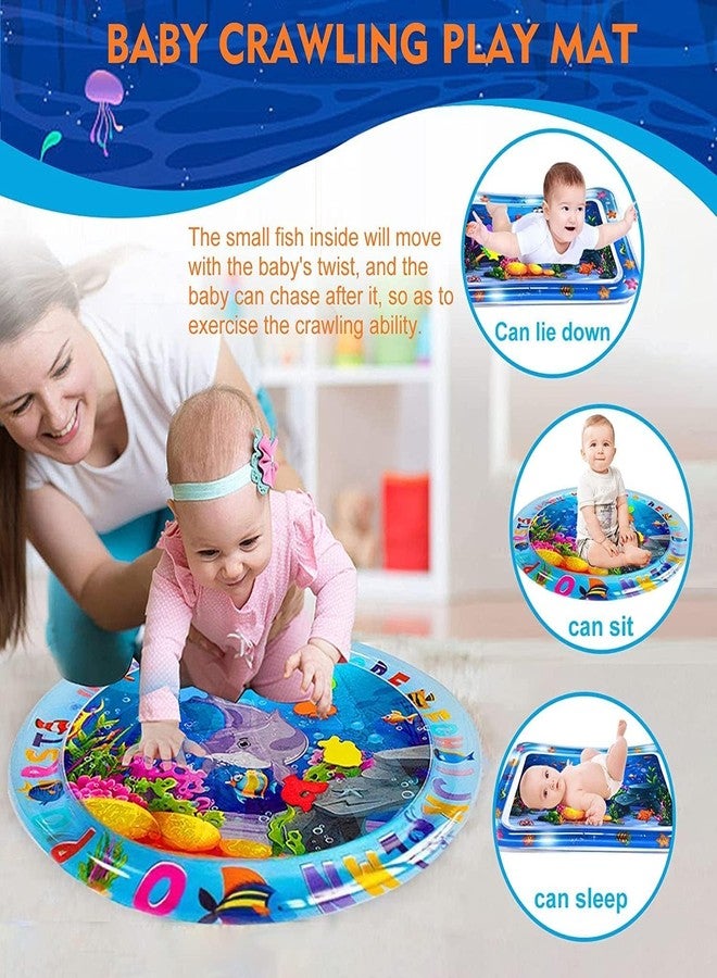 SKYTAK Tummy Time Water Mat for Children | Inflatable Water Play Mat for Early | Fun Sensory Water Pad for Floor Play, Motor Skills & Visual Engagement (Multicolor Pack of 1) - Image 5
