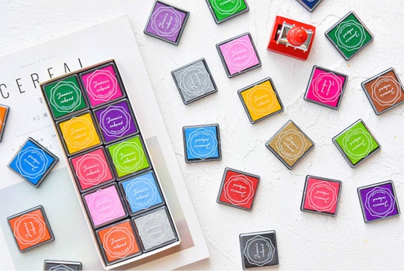 YPSelected Craft Ink Pad Inkpad for Paper Wood Fabric 15 Colors Available for Rubber Stamps (20 Multi-Colors Set) - Image 3
