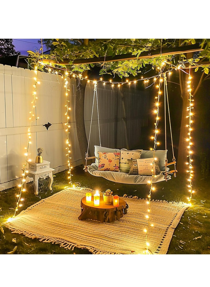 ZESTU 500 LED Waterproof 50M Fairy String Lights – Battery Operated Warm White Twinkle Fairy Diwali lights for Indoor & Outdoor Decorative Lighting, Garden, Bedroom, Patio, Wedding, Party, Christmas & Festival Decor - Image 2