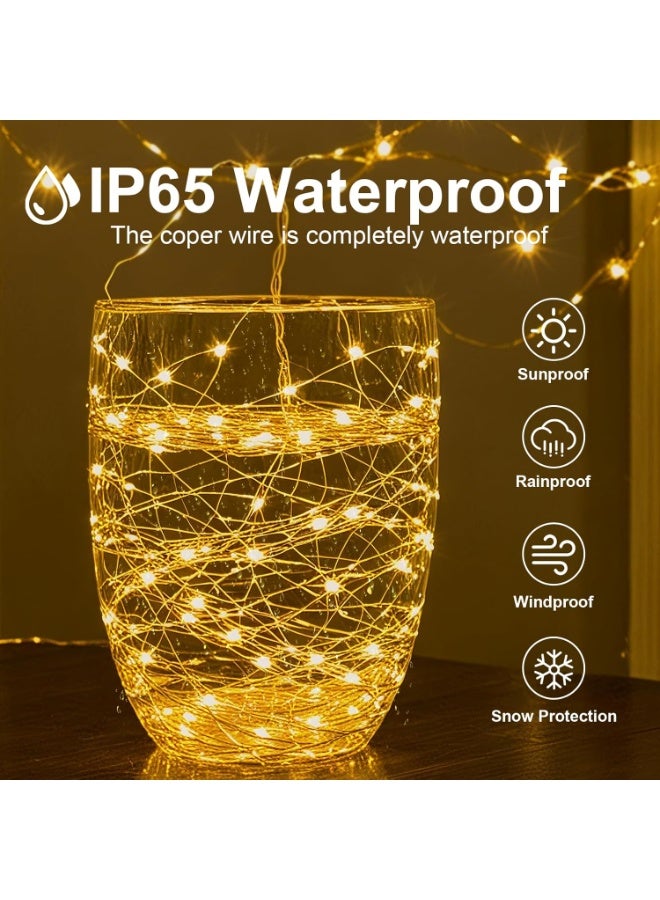 ZESTU 500 LED Waterproof 50M Fairy String Lights – Battery Operated Warm White Twinkle Fairy Diwali lights for Indoor & Outdoor Decorative Lighting, Garden, Bedroom, Patio, Wedding, Party, Christmas & Festival Decor - Image 3