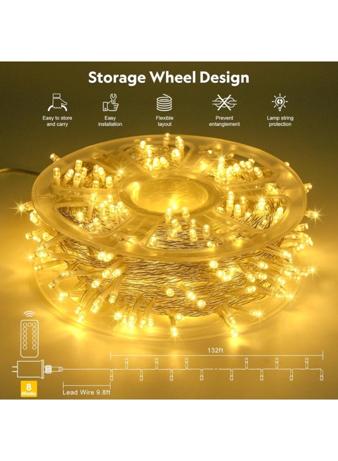 ZESTU 500 LED Waterproof 50M Fairy String Lights – Battery Operated Warm White Twinkle Fairy Diwali lights for Indoor & Outdoor Decorative Lighting, Garden, Bedroom, Patio, Wedding, Party, Christmas & Festival Decor - Image 5