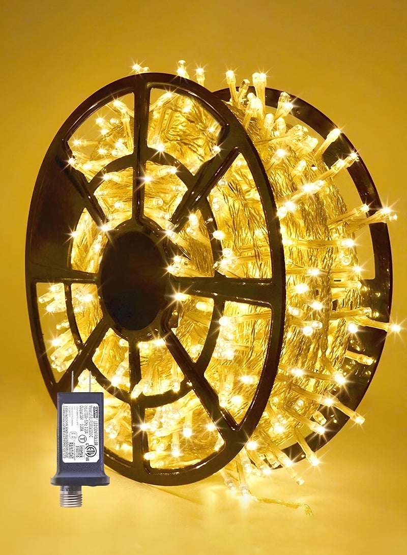 ZESTU 500 LED Waterproof 50M Fairy String Lights – Battery Operated Warm White Twinkle Fairy Diwali lights for Indoor & Outdoor Decorative Lighting, Garden, Bedroom, Patio, Wedding, Party, Christmas & Festival Decor - Image 1