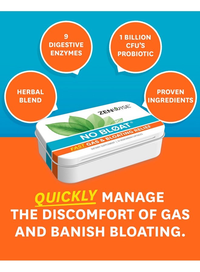 Zenwise Health NO Bloat Probiotics for Women and Men Digestive Health with Ginger, Dandelion, and Lactase, Digestive Enzymes for Gas and Bloating Relief - Vegan Water Retention Pills - 14 CT - Image 5