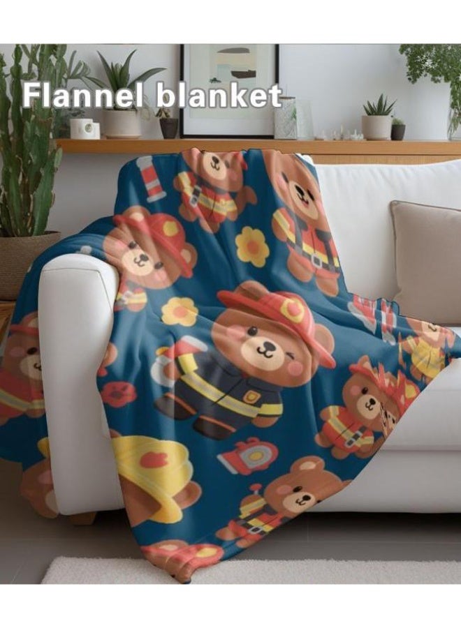 general Baby and children's cartoon flannel thin blanket (warm and comfortable, suitable for sleep, game use) 70cm*100cm - Image 3