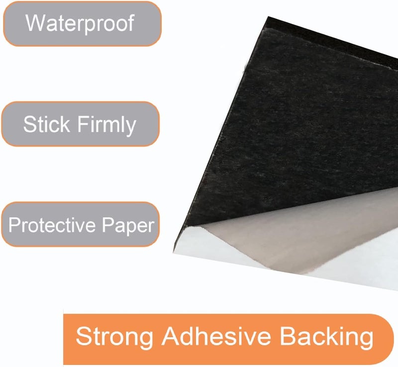 TYESMER Rubber Adhesive Pads, 8 Pcs Closed Cell Foam Sheet Neoprene High Density Foam Anti Vibration Pads for Furniture Cars Speakers Black (4" x 4" x 1/8", 8 Pcs) - Image 3