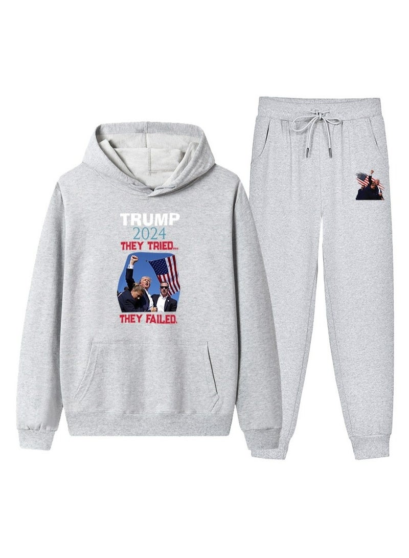 KUYING New Trump Printed Long Sleeved Sports Suit - Image 1