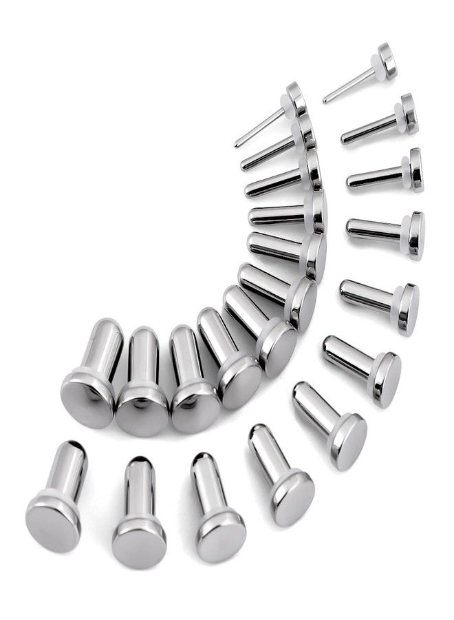 TBOSEN Precise Dimensions Set Stainless Steel O-Ring Ear Plugs Tunnels Gauges Stretcher Piercings Kit, 1-6mm, 1-6mm - Image 1