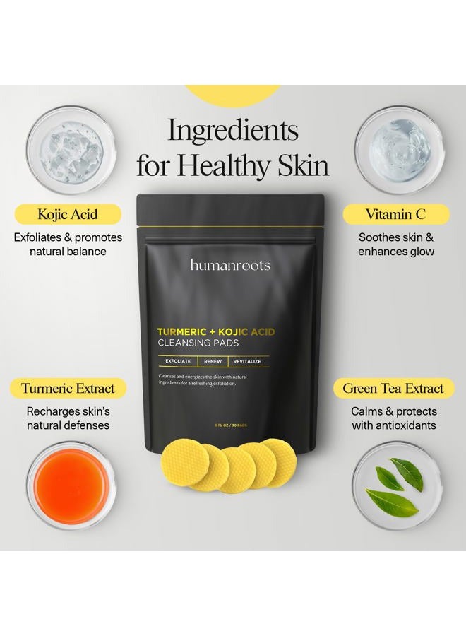 humanroots Turmeric Cleansing Pad - Gentle Exfoliating Face Pad - Image 4