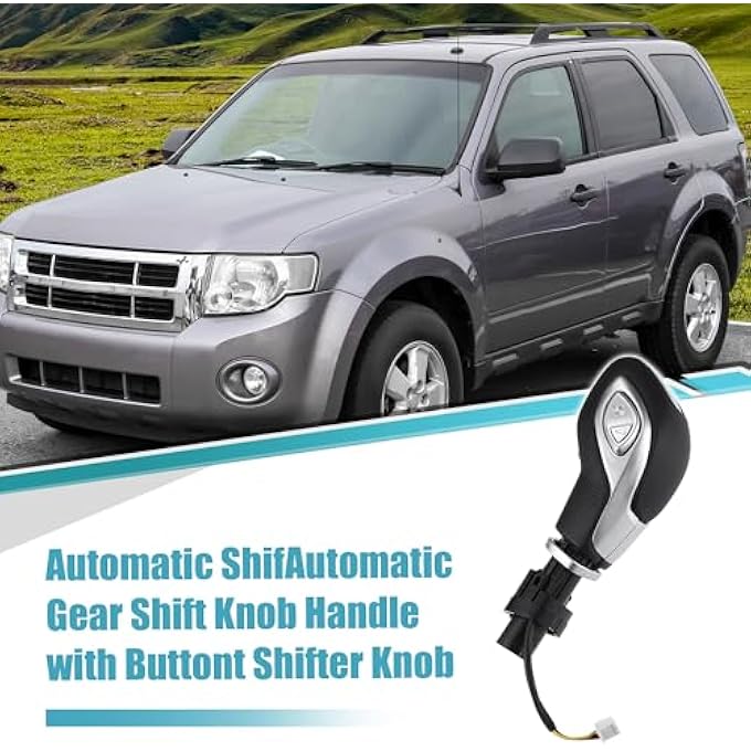 rayihni uxcell Automatic Gear Shift Knob Handle with Button for Ford Escape 20132016 NoDG9Z7213EA - Image 3