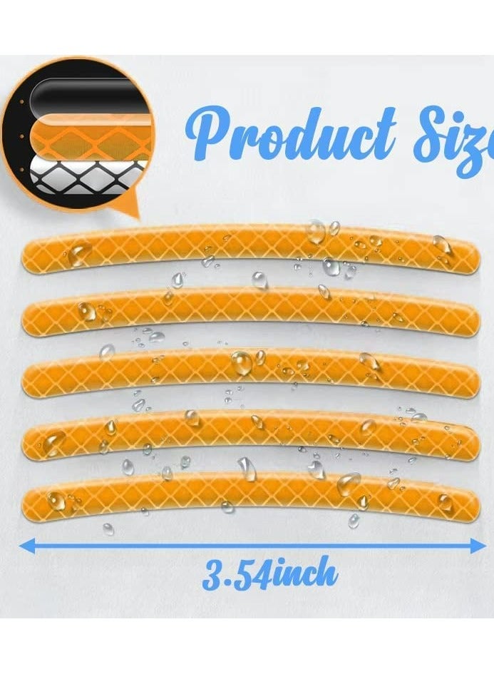 KASTWAVE Reflective Car Wheel Rim Stickers 20pcs Night Safety Warning Car Stickers Anti-Scratch Reflective Stickers Car Motorcycle Wheel Safety Decorative Car Decals Universal for Car Vehicle Truck  - Image 5
