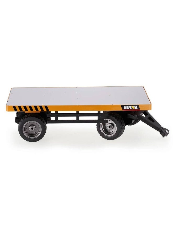Huina 1578 1:10 Alloy Flatbed Trailer Remote Control Construction Vehicle Accessory - Image 3