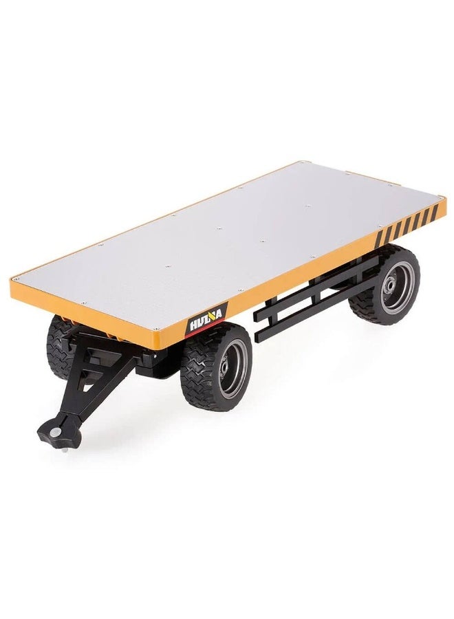 Huina 1578 1:10 Alloy Flatbed Trailer Remote Control Construction Vehicle Accessory - Image 1