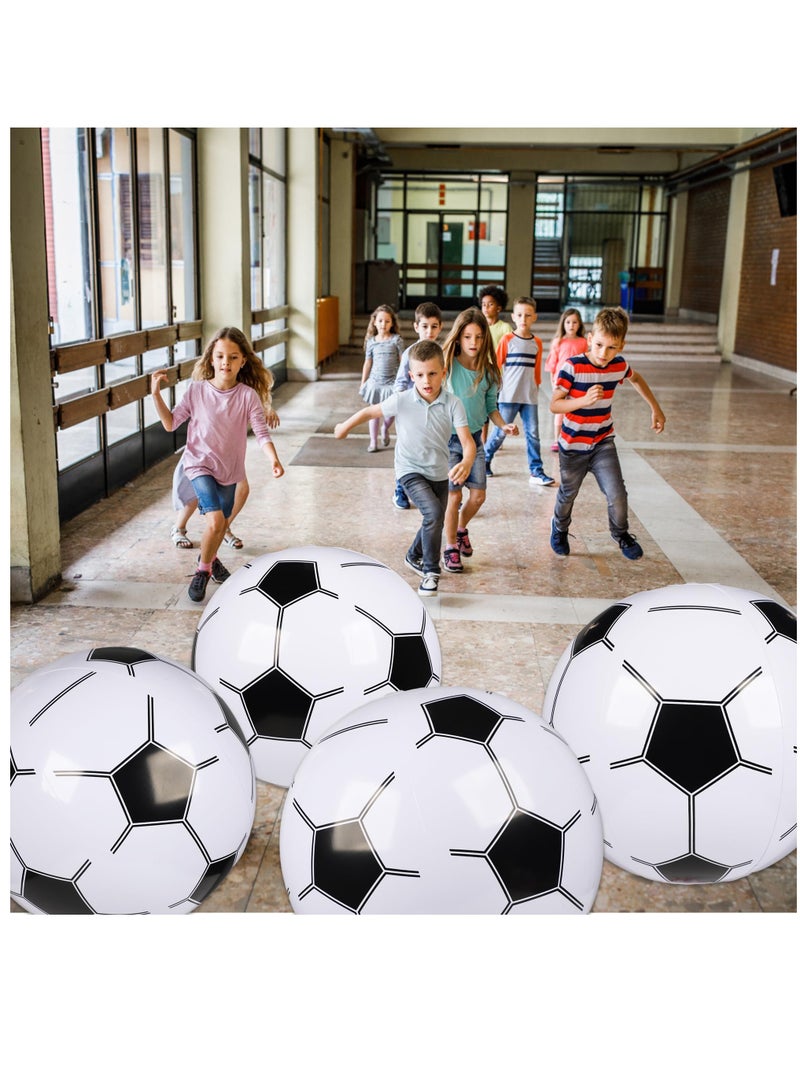 Excefore 16 Inch Glossy Beach Ball, 8 Pcs Giant Inflatable Sports Balls Large Inflatable Beach Ball for Summer Pool Outdoor Sports Games Party Decor - Image 5