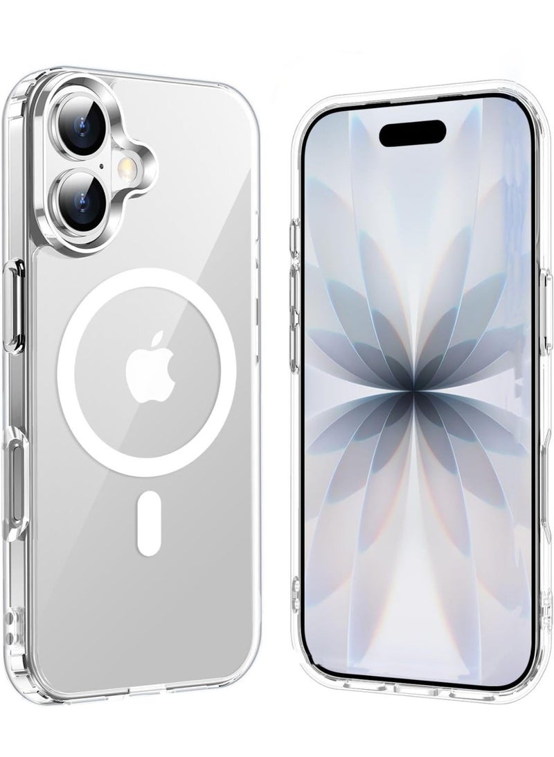 شيك فايب جراب شفاف لهاتف iPhone 17 [متوافق مع MagSafe] حماية شديدة التحمل من السقوط، هيكل كامل متين مقاوم للصدمات/الغبار، غطاء عسكري قوي ومتين مكون من 3 طبقات لهاتف iPhone 17 مقاس 6.3 بوصة - Image 1