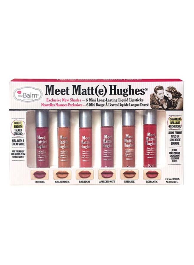 theBalm Meet Matt(e) Hughes Liquid Lipstick Set Multicolour - Image 1