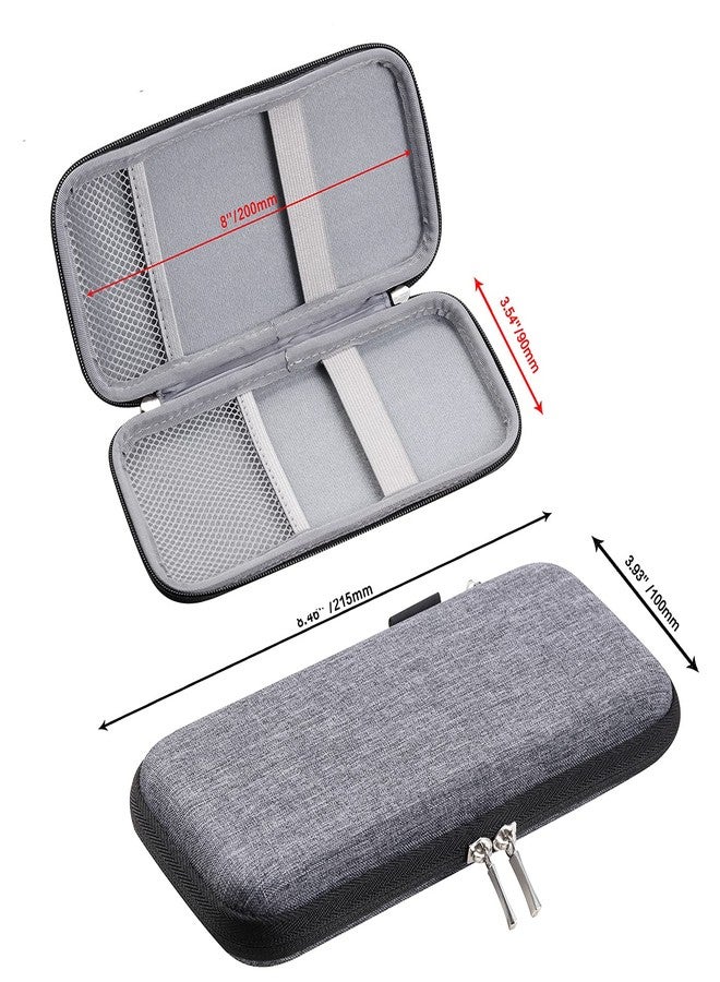 iDream365 Upgraded Hard Pencil Case Box for Adults,Durable Pen Carrying Case with Zipper-Grey - Image 4