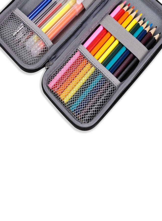 iDream365 Upgraded Hard Pencil Case Box for Adults,Durable Pen Carrying Case with Zipper-Grey - Image 3