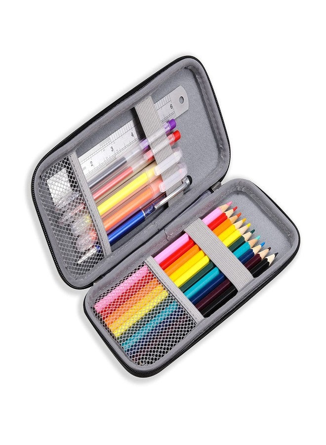 iDream365 Upgraded Hard Pencil Case Box for Adults,Durable Pen Carrying Case with Zipper-Grey - Image 2