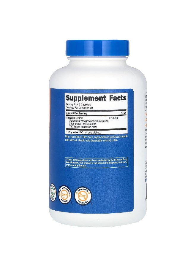 Nutricost نوتريكوست، مستخلص الهندباء، 1,575 ملغ، 180 كبسولة (525 ملغ لكل كبسولة) - Image 2