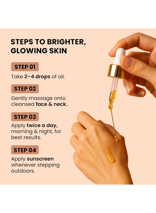 Ghar Soaps Super Glow Face Oil with Saffron & 12+ Ayurvedic Herbs | Slow-Infused in Argan, Almond & Olive Oils | Brightening Face Oil for Natural Glow, Even Skin Tone & Radiant Skin 20ml - Image 2