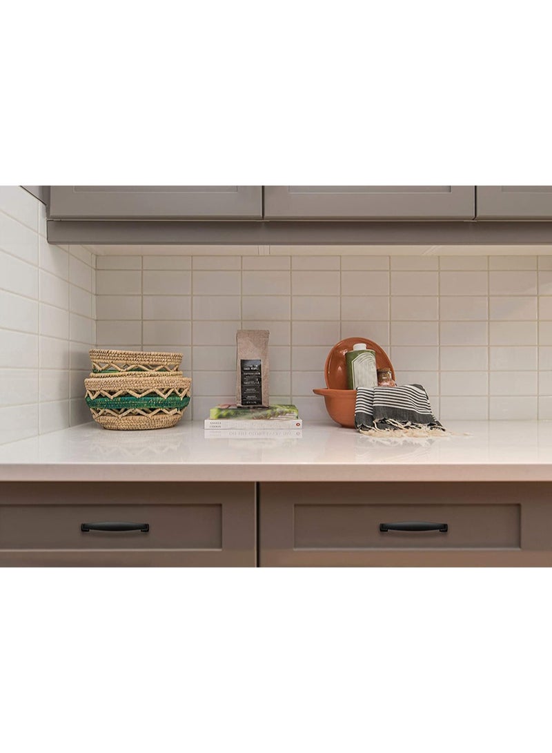 Black Matte Kitchen Cabinet Handles 2 Pack Solid Drawer Pulls Modern Hardware for Cabinets and Cupboards - Image 2