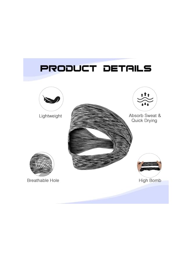 Green Tiger 3Pcs VR Eye Mask, Adjustable Breathable Sweat Band for Meta/Oculus Quest 2/3/3S/Pro, HTC Vive, PS, Gear, Workouts - Image 3