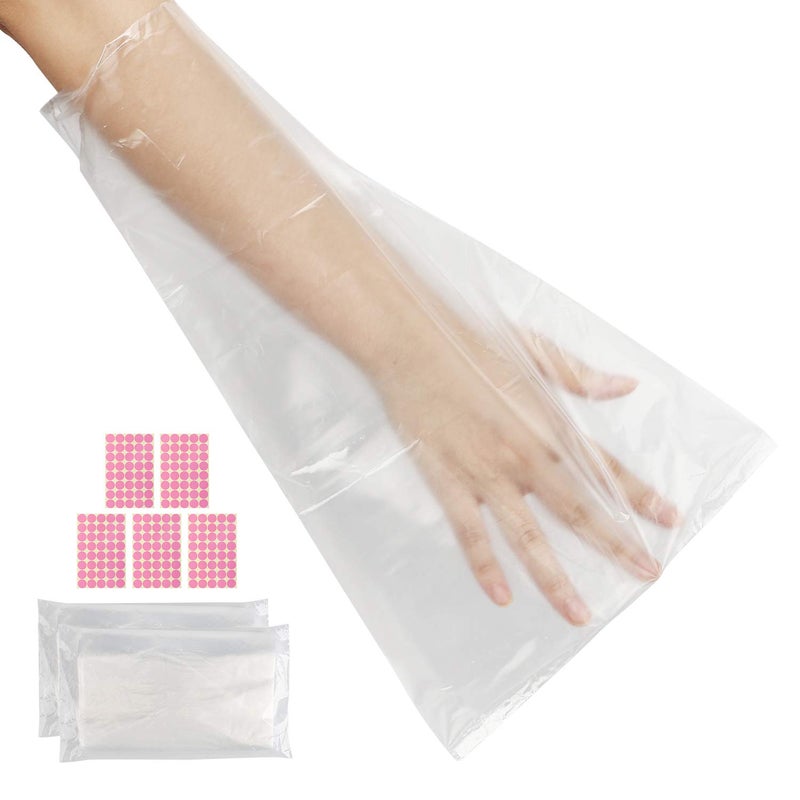 Segbeauty Paraffin Wax Bags for Hands and Feet, 200 Counts Plastic Paraffin Wax Liners, thera-py Bath Wax Refill Socks and Gloves Paraffin Bath Mitts Covers for Wax treat-ment Paraffin Wax Machine - Image 1