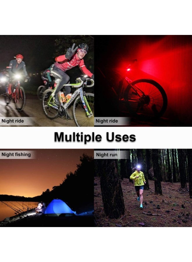 Lyaxm Bicycle Light Set,Bicycle LED Power Beam Front and Back Light, Bike Light Front and Back, USB Bicycle Light with Loud Horn, 3 Lighting Modes Waterproof Cycling Light Bike tail light,Rechargeable Bicycle Led Headlight Front Lamp - Image 4