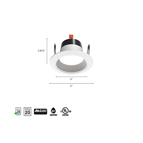 Juno 4 Inch LED Recessed Lighting, G4 Series Retrofit LED Downlight, Ceiling Light for Kitchen or Shower, 600 Lumens, 2700K Soft White, Wet Location Rated, Dimmable, Baffle Trim - Image 4