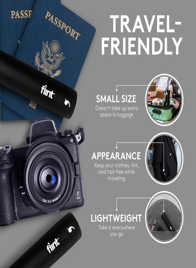 Flint Classic Black Retractable Mini Lint Roller with 90 Extra Sticky Sheets, Small and Portable Lint Roller, Ideal Pet Hair Remover, Travel Lint Rollers for pet Hair Extra Sticky - Image 4