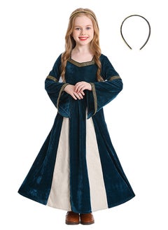 Al Aoyama girls retro medieval girls clothing,palace style trumpet sleeve long dress  - Image 1