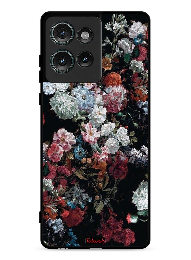 Tolwak Motorola Edge 50 Protective Case Cover Vintage Roses - Image 1